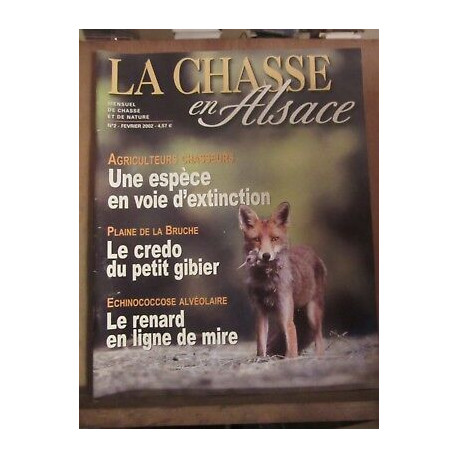 La Chasse en alsace magazine de Chasse et de nature n2 Février 2002