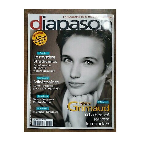 diapason Le Magazine de la Musique Classique Nº480 Avril 2001