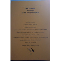 LES CAHIERS DU DROIT ET DE LA JURISPRUDENCE TOME 2 - AFFAIRE GODARD