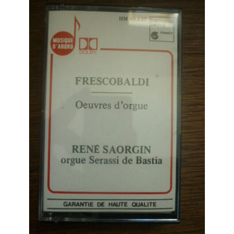 Frescobaldi Œuvres d'orgue Cassette Harmonia Mundi HM 40.537