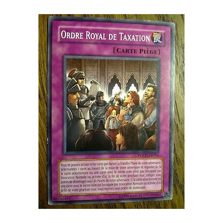 Ordre Royal de Taxation POTD-FR054 Yu-Gi-Oh