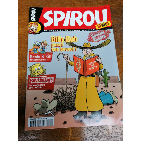 Spirou n3574 Billy Bob passe son brevet