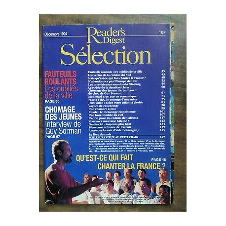 Reader's Digest Sélection Décembre 1994