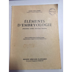 ELEMENTS D'EMBRYOLOGIE (PREMIERE ANNEE NOUVEAU REGIME)