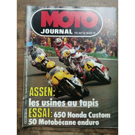 Moto Journal Nº 467 3 Juillet 1980