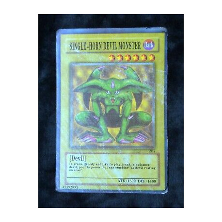 Single-Horn Devil Monster 207 Yu-Gi-Oh