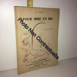 Pour Dire En Bis (D'humour Et D'eau Fraîche)