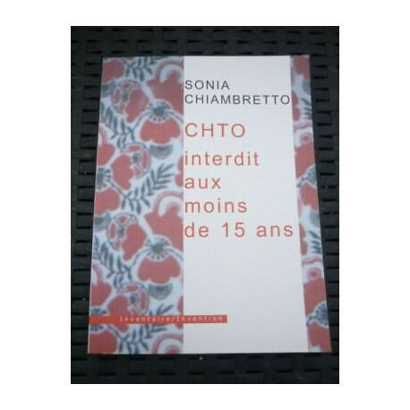 Sonia chiambretto chto interdit aux moins de 15 ansinventaire