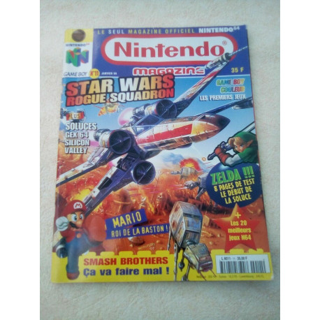 Nintendo Magazine n11 janvier 1999 Star Wars Rogue quadron game...