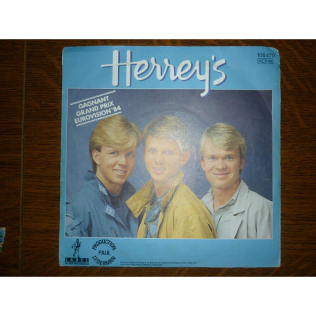 Herrey's Eurovision '84 Diggi Loo-Diggi Ley 45t Paul Lederman 106 470