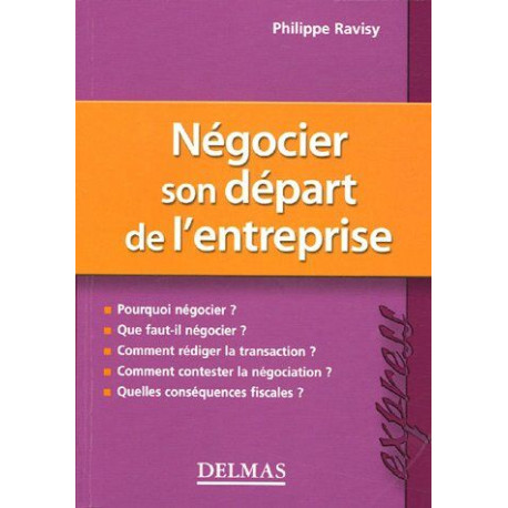 Négocier son départ de l'entreprise