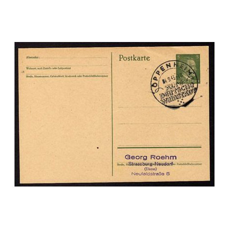 Ganzsache OPPENHEIM Cachet Spécial 040943 WW2