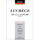 Lucrece de la nature livre I (texte en latin et traduction)