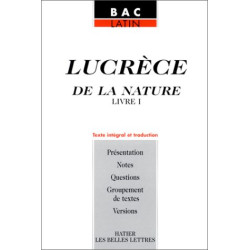 Lucrece de la nature livre I (texte en latin et traduction)