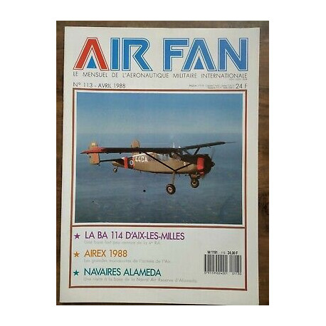 Air Fan Le Mensuel de L'aeronautique Militaire Nº 113 Avril 1988