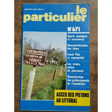 Le Particulier n671 Juin 1984