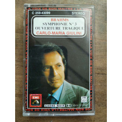 Brahms Symphonie No 3 - Carlo Maria Giulini Cassette Audio-K7 EMI