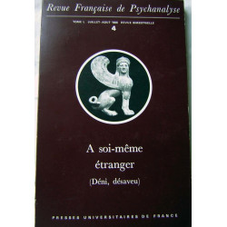 Revue Française de Psychanalyse Juillet - Août 1986 - Tome L / 4 -...