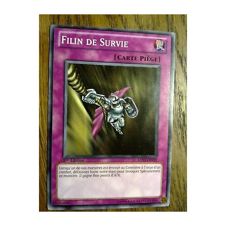 Filin de Survie 5DS3-FR033 Yu-Gi-Oh