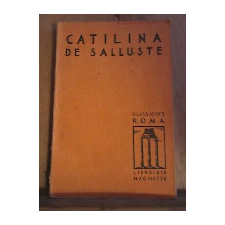 Catilina de salluste Classiques roma librairie hachette