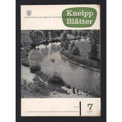 KNEIPP blätter Nr 7 Monatsschrift dür die Kneippsche Naturgemässe