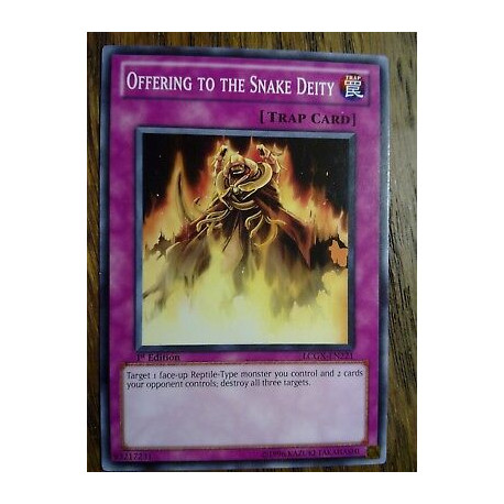 Offering to the Snake Deity LCGX-EN221 Yu-Gi-Oh