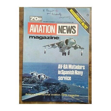 Aviation News Magazine vol 13 Nº 7 24 August 6 September 1984