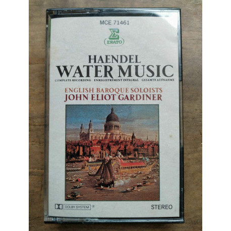 Haendel Water Music - John Eliot Gardiner Cassette Audio-K7 Erato