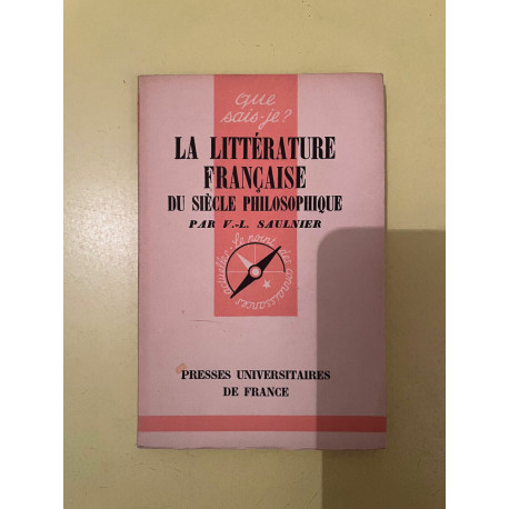 saulnier La littérature française du siècle philosophique