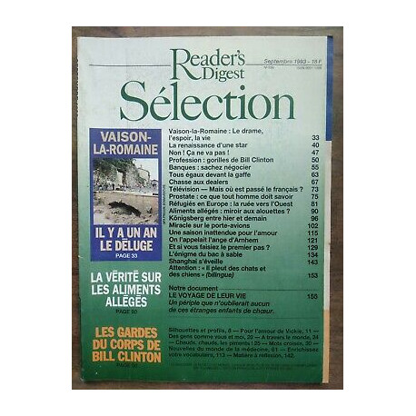 Reader's Digest Sélection Nº 559 Septembre 1993