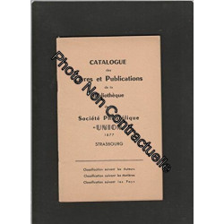 Catalogue des livres et publications de la bibliothèque de la...