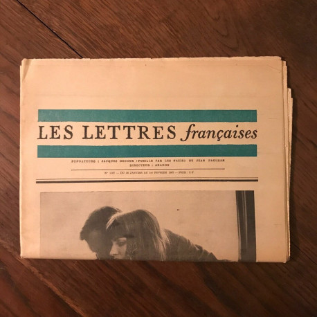 LES LETTRES françaises n1167 DU 26 JANVIER AU 1er FEVRIER 1967