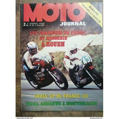 Moto Journal - Nº 113 / 5 Avril 1973