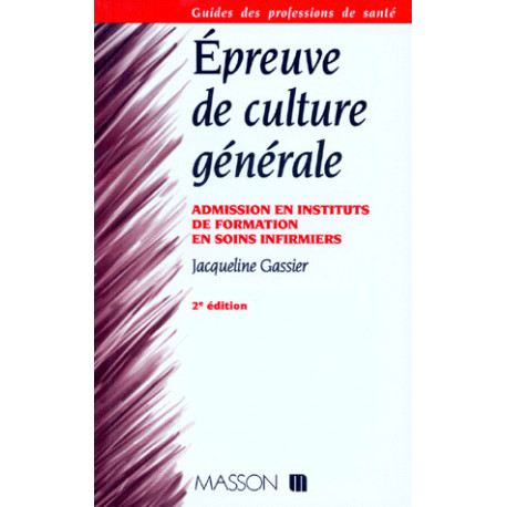 Epreuve de culture générale: Les grands problèmes sanitaires et...