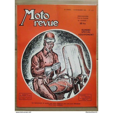 Moto Revue n 1111 Numéro spécial equipment 22 Novembre 1952