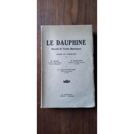 h blet e Esmonin Le Dauphiné b arthaud