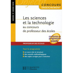 Les sciences et la technologie au concours de professeur des écoles