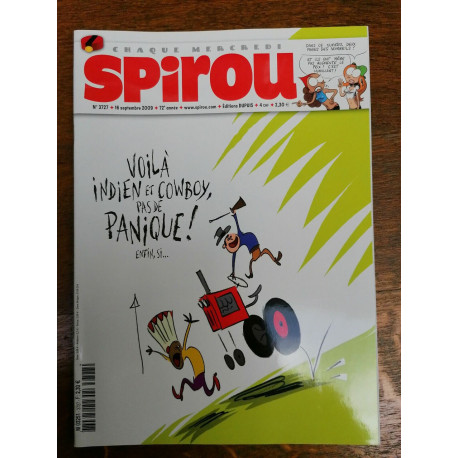 Spirou n3727 Voilà indien et cowboy pas de panique enfin si
