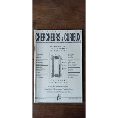 Chercheurs Curieux n 564 123 à 244 Février 1999