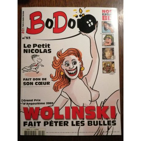 BoDoï n83 Wolinski fait péter les bulles Mars 2005