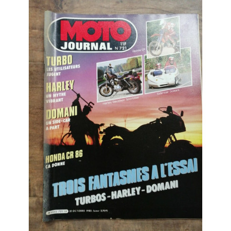 Moto Journal Nº 721 31 Octobre 1985