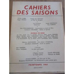 Cahiers des Saisons n25 Printemps julliard sp no