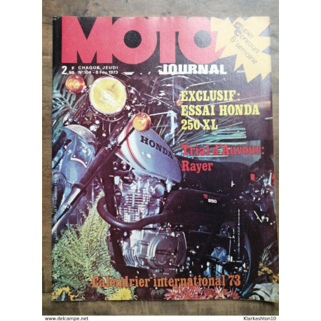 Moto Journal - Nº 104 / 8 Février 1973