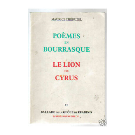 Maurice Chéruzel Poemas En fabric Lion De Cyrus