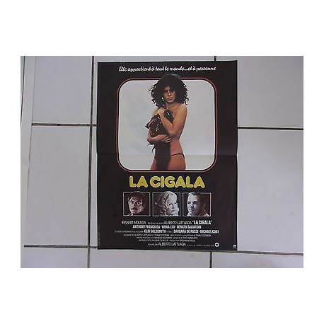 affiche 52 x 39 cms film LA CIGALA Alberto Lattuada Clio Goldsmith