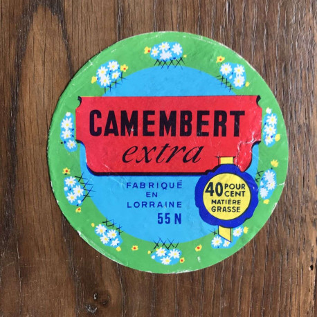 CAMEMBERT extra FABRIQUÉ EN LORRAINE 55N