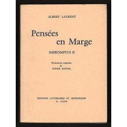 Albert Laurent PENSEES EN MARGE Impromptus II Envoi