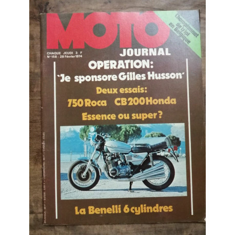 Moto Journal Nº 158 28 Février 1974