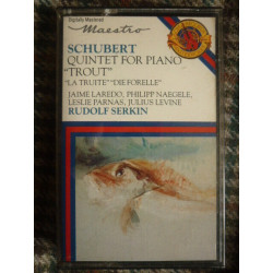 Schubert Quintet pour piano La Truite-Laredo-Naegele-Serkin CBS...