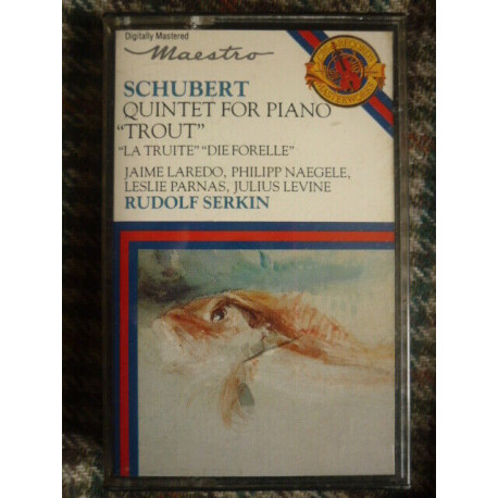 Schubert Quintet pour piano La Truite-Laredo-Naegele-Serkin CBS...